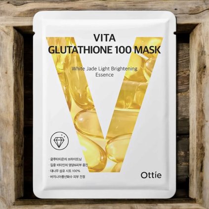 OTTIE -  Vita Glutathione 100 Mask -Rozjasňující plátýnková maska s glutathionem - 25 ml