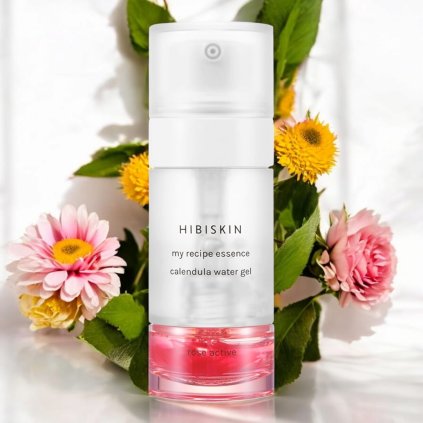 HIBISKIN - My Recipe Essence & Ampoule (Calendula Water Gel,Rose Active) - Unikátní essence a ampule pro mastnou pleť se známkami dehydratace - 40ml,10ml