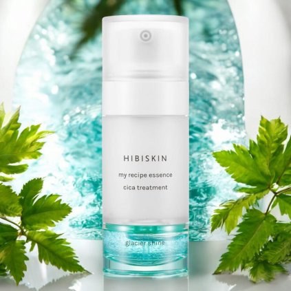 HIBISKIN - My Recipe Essence & Ampoule (Cica Treatment,Glacier Shine) - Unikátní essence a ampule pro suchou či dehydratovanou pleť s potřebou rozjasnění a hydratace - 40ml,10ml