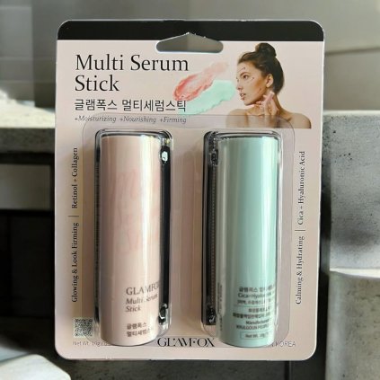 GLAMFOX - Multi Serum Stick (Retinol & Collagen, Cica & Hyaluron) - Set sér v praktické tyčince - 2x10 g