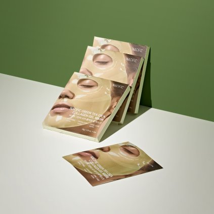 NACIFIC - Green Tea Cica Collagen Gel Mask  - Vstřebatelná maska se zeleným čajem, centellou a kolagenem - 1 ks