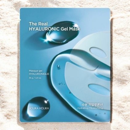 cze pm Holika Holika The Real Gel Mask Hyaluronic Celonocni maska pro suchou a dehydratovanou plet 35 g 23946 1 Photoroom