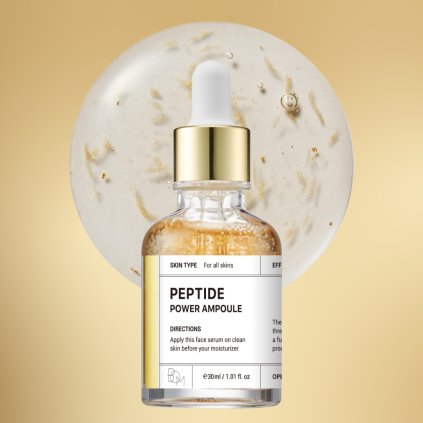 B.O.M. - Peptide Power Ampoule - Protivrásková peptidová ampoule s 24K zlatem - 30 ml