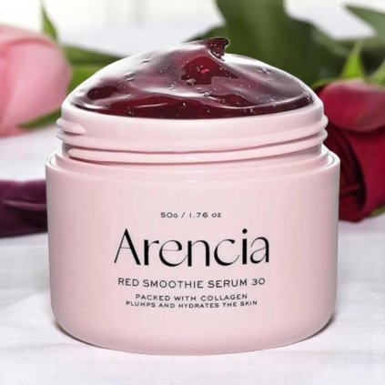 7738 korejska kosmetika arencia fresh red smoothy serum 30 nocni maska serum s kolagenem a vitaminem c 50 ml Photoroom