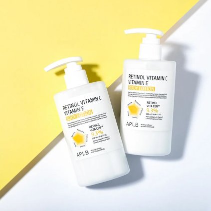 APLB - Retinol Vitamin C Vitamin E Body Lotion - Retinolový tělový krém s vitaminem C a E - 300 ml