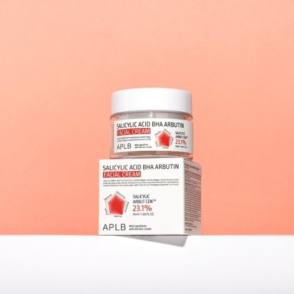 APLB - Salicylic Acid BHA Arbutin Facial Cream - Krém s BHA a arbutinem pro stažení pórů a zlepšení pružnosti pleti - 55 ml