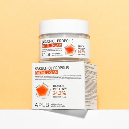 APLB - Bakuchiol Propolis Facial Cream - Zpevňující krém s bakuchiolem a propolisem - 55 ml