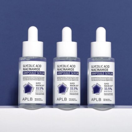 APLB - Glycolic Acid Niacinamide Ampoule Serum - Sérum s niacinamidem a AHA pro pružnou a bezchybnou pleť - 40 ml