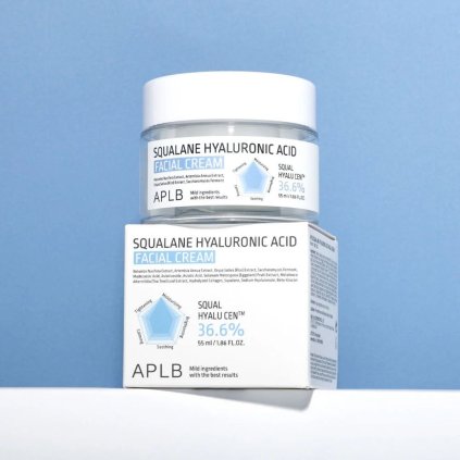 APLB - Squalane Hyaluronic Acid Facial Cream - Vysoce hydratační krém se skvalanem a kyselinou hyaluronovou - 55 ml