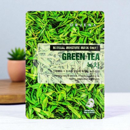 ORJENA Natural Moisture Green Tea Mask Photoroom