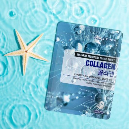 ORJENA - Natural Moisture Collagen Mask Sheet - Hydratační, kolagenová pleťová maska - 23 ml