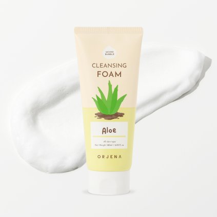 ORJENA - Smile Day Cleansing Foam Aloe -  Čistící pěna na obličej aloe - 180 ml