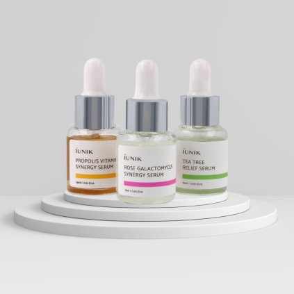 iUNIK - Daily Serum Trial Kit - Set populárních minisér - 3x15 ml