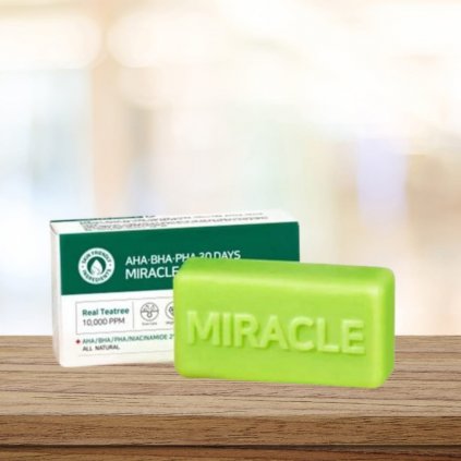 SOME BY MI - AHA BHA PHA 30 Days Miracle Cleansing Bar - Čisticí mýdlo na obličej s AHA/BHA/PHA kyselinami - 106 g