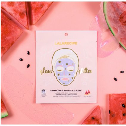 LALARECIPE - Glow Face Moisture Mask - Hydratační hydrogelová maska na obličej -  23g