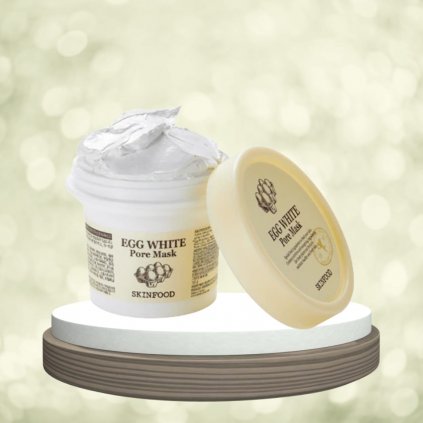 SKINFOOD - Egg White Pore Mask - Čisticí pleťová maska pro redukci pórů - 125 g