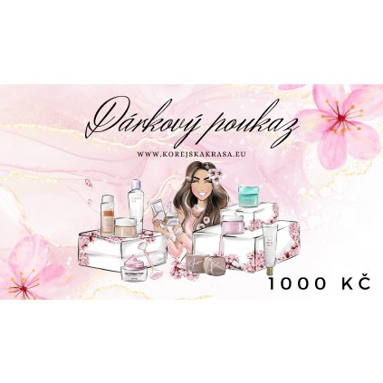 Dárkový poukaz v hodnotě 1000 CZK