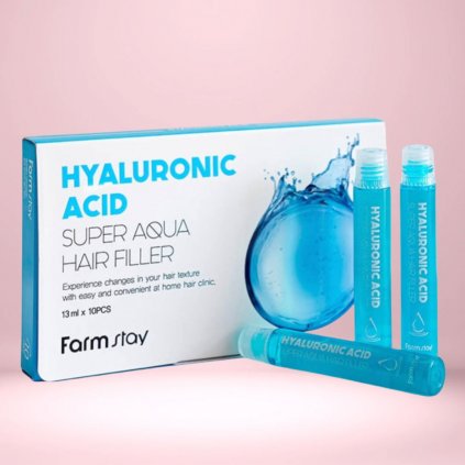 Farm Stay - Hyaluronic Acid Super Aqua Hair Filler - Hydratační ampule na vlasy s kyselinou hyaluronovou - 1ks