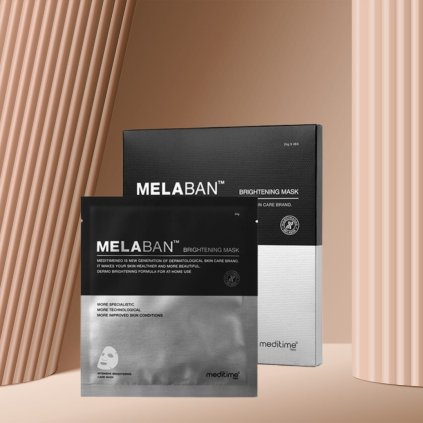 MEDITIME - MelaBAN Masky proti pigmentovým skvrnám (měsíční kůra) balení 4 Kusy