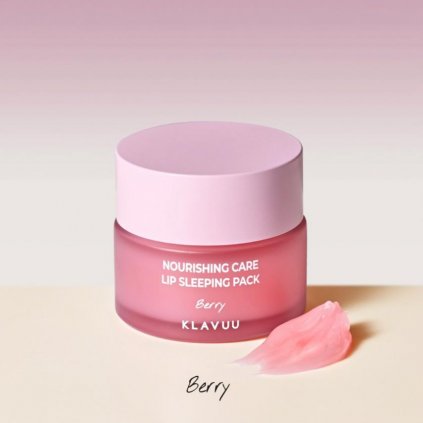 KLAVUU Nourishing Care Lip Sleeping Pack Berry - Noční vyživující maska na rty s extraktem z bobulí - 20g