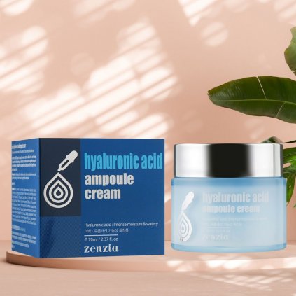 Zenzia - Hyaluronic Acid Ampule Cream - Hydratační pleťový krém s kyselinou hyaluronovou - 70 ml