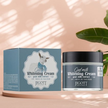 Jigott - Goat Milk Whitening Cream - Projasňující krém s kozím mlékem - 70 ml