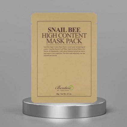 Benton Snail Bee High Content Mask - Plátýnková maska se šnečím mucinem a včelím jedem - 20 g