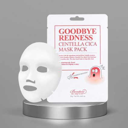Benton Goodbye Redness Centela Mask Pack - Hydratační pleťová maska proti zarudnutí - 23 g