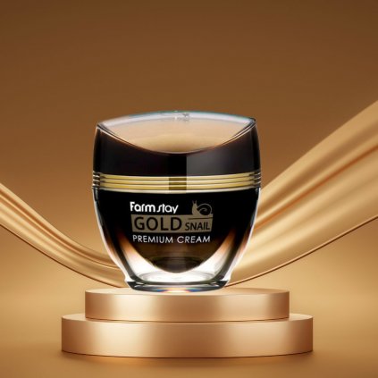 Farm Stay - Gold Snail Premium Cream - Liftingový krém se šnečím mucinem - 50 ml