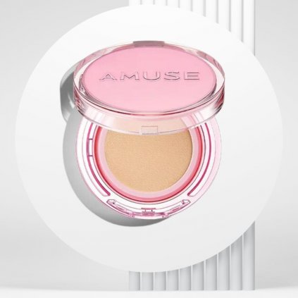 AMUSE - Dew Power Vegan Cushion - 02 Healthy - Rozjasňující make-up s cushionem - 15 g