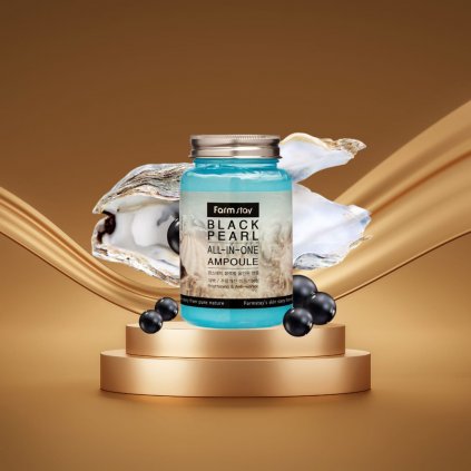 Farm Stay - Black Pearl All In One Ampoule - Ampulové sérum s extraktem z černé perly - 250 ml
