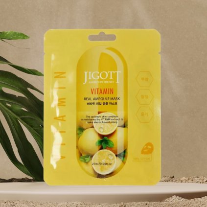 Jigott - Vitamin Real Ampoule Mask - Vitamínová maska - 27 ml