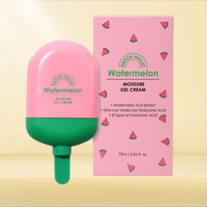 PATCH HOLIC - Watermelon Mositure Gel Cream - Lehký gelový krém - 70 ml