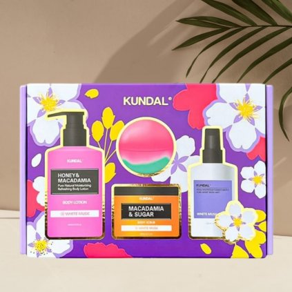 Kundal Bath and Body Gift Edition s vůní WHITE MUSK - Dárkový set produktů na tělo
