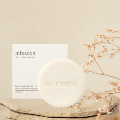 MIXSOON - Deep Foaming Rice Bar - Výživné čisticí mýdlo s extraktem z rýže - 100 g