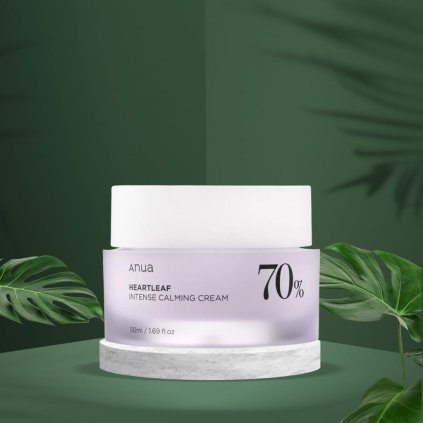 ANUA - Heartleaf 70% Intense Calming Cream - Zklidňující krém s extraktem z toulně srdčité - 50 ml