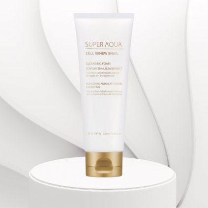 MISSHA -  Super Aqua Cell Renew Snail Cleansing Foam - Hydratační čistící pěna se šnečím extraktem - 100 ml