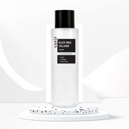 COXIR - Black Snail Collagen Toner - Toner s hlemýždím mucinem a kolagenem - 150 ml