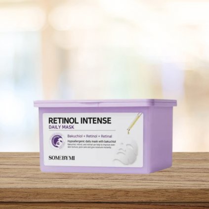 SOME BY MI - Retinol Intense Daily Mask - Zpevňující pleťová maska v praktickém balení - 30ks