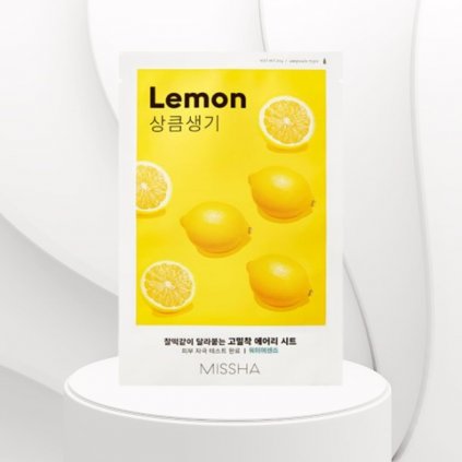 MISSHA - Airy Fit Sheet Mask Lemon - Citronová textilní maska - 19 g
