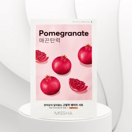 MISSHA - Airy Fit Sheet Mask Pomegranate - Zpevňující textilní maska s extraktem z granátového jablka - 19 g