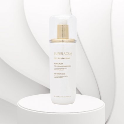 MISSHA - Aqua Cell Renew Snail Essential Moisturizer - Hydratační pleťová emulze a esence - 130 ml