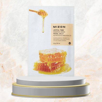 MIZON - Joyful Time Essence Mask Royal Jelly - Vyživující plátýnková maska s mateří kašičkou a medem - 23 ml