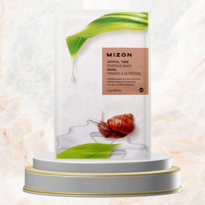 MIZON - Joyful Time Essence Mask Snail - Plátýnková maska se šnečím mucinem - 23 ml