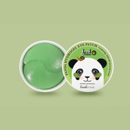 LOOK AT ME - Panda Hydro-gel Eye Patch Snail - Osvěžující a zpevňující hydrogelové polštářky pod oči - 60 ks
