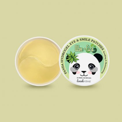 LOOK AT ME - Panda Hydro-gel Eye Patch Aloe & Cica - Hydratační a zklidňující hydrogelové polštářky pod oči - 60 ks