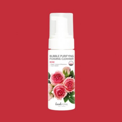 LOOK AT ME - Bubble Purifying Foaming Cleanser Rose - Čisticí bublinkový cleanser s růží - 150 ml