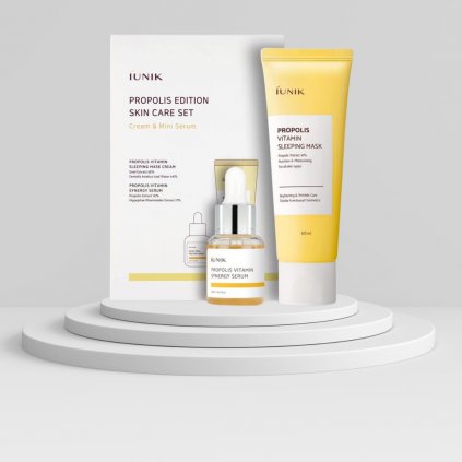 iUNIK - Propolis Edition Skincare Set - Set noční masky a séra s propolisem