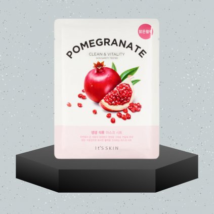 IT'S SKIN - The Fresh Mask Sheet Pomegranate - Plátýnková maska pro vitalitu a rozjasnění pleti - 20 g