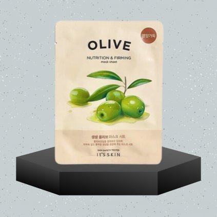 IT'S SKIN - The Fresh Mask Sheet Olive - Zpevňující plátýnková maska s extraktem z oliv - 20 g